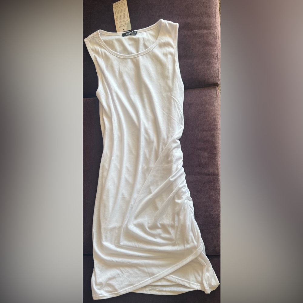 Women Sleeveless Tank Dress Short Casual Ruched Bodycon wedding gender reveal